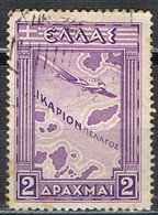 Sello GRECIA Aereo 1933, Mar De Icaria, Yvert Num 17 º - Used Stamps