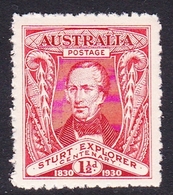 Australia SG 117 1930 Centenary Of Exploration Of River Murray 1.5 Scarlet, Mint Hinged - Nuevos