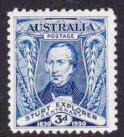 Australia SG 118 1930 Centenary Of Exploration Of River Murray 3d Blue, Mint Never Hinged - Nuevos