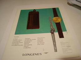 PUBLICITE AFFICHE MONTRE LONGINES   1981 - Autres & Non Classés