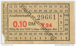 Deutschland - Berlin - DDR Kraftverkehr - Fahrschein 0.10DM - Europe