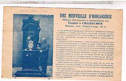 63 CHATELDON  CARTE PUB  MERVEILLE  D HORLOGERIE  Route Des Etats Unis N°2 - Chateldon