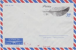 POLAND 1967 PRE-PAID Prepaid AIR-MAIL FLUGPOST COVER - Avions