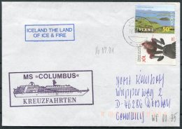 2001 Iceland 'Columbus' Polar Ship Cover - Lettres & Documents