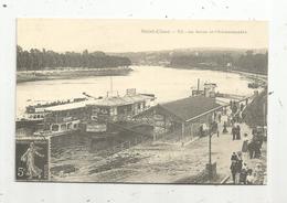 Reproduction De Cp, Ed. Edito , Bateaux , Péniches, 92 , SAINT CLOUD , L'embarcadère - Hausboote