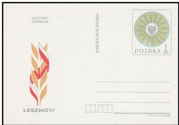 AGRICULTURE FOLKLORE - HARVEST FEAST CELEBRATION - POLAND 1977 PC POSTAL STATIONERY - Agriculture