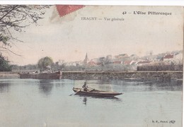 L4 OISE  PITTORESQUE ,,,,,ERAGNY ,,,,VUE  GENERALE ,,,,COLORISEE ,,,,,1905 ,,,, - Eragny