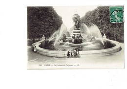 75 - PARIS  FONTAINE CARPEAUX -  TORTUE Turtle N°709 Chevaux Marins - Animation - 1908 - Tortugas