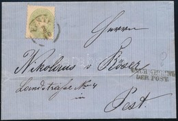 ~1864 3kr Helyi Levélen ,,PESTH' - ,,NACH ABGANG DER POST' - Other & Unclassified