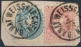 1864 10kr + 1867 5kr Vegyes Bérmentesítés ,,BANAT WEISSKIRCHEN' - Altri & Non Classificati