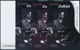 ** 2017 Kodály Zoltán Halának 50. évfordulója 4 Db-os Emlékív Garnitúra Azonos Sorszámmal (009) - Altri & Non Classificati