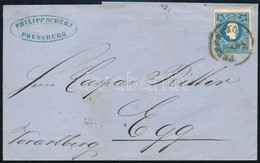 ~ 1860 15kr II Levélen ,,PRESSBURG' - ,,WIEN' - Egg - Altri & Non Classificati