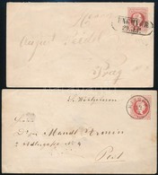 1867 - 1871 4 Db 5kr Díjjegyes Boríték Szép Bélyegzésekkel - Altri & Non Classificati