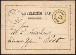 1872 Díjjegyes Levelez?lap ,,MAROS LUDOS' - ,,PEST' - Altri & Non Classificati