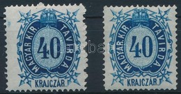 ** 1874 Távirda Réznyomat 40kr Nagyobbra Fogazva - Altri & Non Classificati