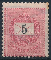 * 1889 5kr; A ,,Kr' Vízjelb?l Az ,,r' Hiányzik - Altri & Non Classificati