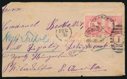 1885 Levél Az USA-ba / Cover To The USA 'MEZ?LABORCZ' - 'PHILADELPHIA' - Altri & Non Classificati