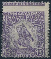 O 1916 Hadisegély 15f Képbe Fogazva - Altri & Non Classificati