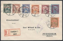 1916 Hadisegély Bélyegek Ajánlott Levélen Németországba / Registered Cover To Germany With War Charity Stamps - Altri & Non Classificati