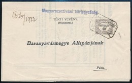 1922 Hivatalos 60f Térti-vevényen - Altri & Non Classificati