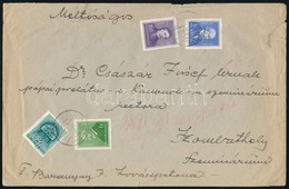 1939 Levél 4 Bélyeges Vegyes Bérmentesítéssel 'LOVÁSZPATONA' - Szombathely - Altri & Non Classificati