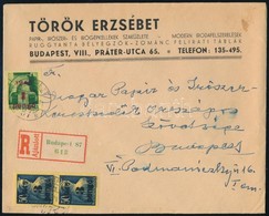 1945 (2. Díjszabás) Ajánlott Helyi Levél Kisegít? 1P/1P + 2 X 3P/50f Bérmentesítéssel - Altri & Non Classificati