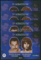 ** 2001  In Memoriam Freddie Mercury - Jim Morrison 4 Db Emlékív (8.000) - Altri & Non Classificati
