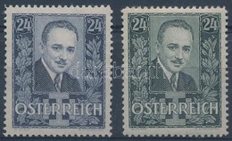 ** 1934 Engelbert Dollfuß Sor Mi 589 + 590 I - Altri & Non Classificati