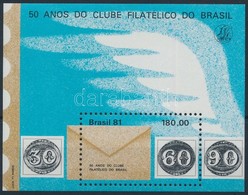 ** 1981 50 éves A Brazil Bélyeggy?jt? Klub Blokk Mi 47 - Altri & Non Classificati