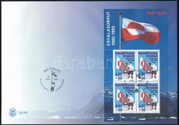 1995 Zászló Blokk Mi 9 FDC-n - Altri & Non Classificati