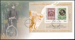 2000 Kréta Els? Bélyegének 100. évfordulója Blokk Mi 17 FDC-n - Altri & Non Classificati