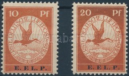 ** 1912 Légiposta / Airmail Mi V-VI (Mi EUR 2650,-) Certificate: Briefmarkenprüfstelle Basel, 10Pf Signed: Bühler - Altri & Non Classificati