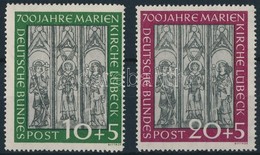 ** 1951 Marienkirche Lübeck Mi 139-140 - Altri & Non Classificati