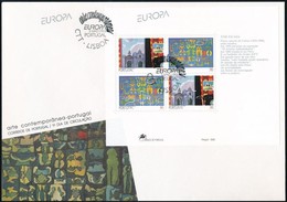 1993 Kortárs M?vészet Blokk Mi 93 FDC-n - Altri & Non Classificati