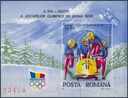 ** 1992 Téli Olimpia Vágott Blokk Mi 270 - Altri & Non Classificati