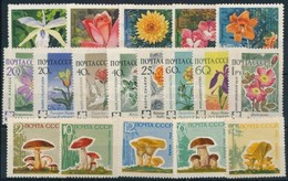 ** 1960 - 1969 Virág 2 Db + Gombák 1 Db Sor - Altri & Non Classificati