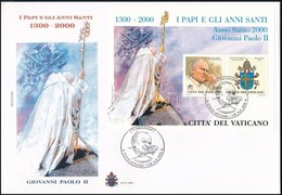 2000 Pápák és Szentek Blokk Mi 21 FDC-n - Altri & Non Classificati