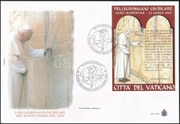 2001 II. János Pál Pápa Blokk Mi 22 FDC-n - Altri & Non Classificati