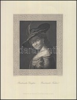 Cca 1900 Rembrandt's Daughter, Acélmetszet, A. H. Payne, Drezda/Lipcse, 25,5×20 Cm - Stampe & Incisioni