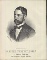 1867  Dr. Pitha Ferenc Lovag, Cs, Kir, Udvari Tanácsos K?nyomatos Portréja. Joseph Bauer Munkája.  / Lithographic Portra - Stampe & Incisioni