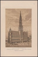 Cca 1860 A Brüsszeli Városháza, Litográfia, Eduard Hölzel, Wien, 15×22 Cm - Stampe & Incisioni