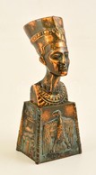 Jelzés Nélkül: Nofertiti Büszt. Bronz, M:20 Cm - Altri & Non Classificati