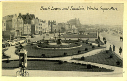 AVON - WESTON SUPER MARE - BEACH LAWNS AND FOUNTAIN Av235 - Weston-Super-Mare