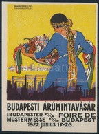 1922 Budapesti Árumintavásár Nagyméret? Levélzáró / Budapest Fair, Large Poster Stamp 9x13 Cm - Non Classificati