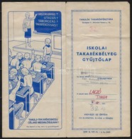 1980 Iskolai Takarékbélyeg Gy?jt?lap 20 Db Takarékbélyeggel / School Saving Booklet With 20 Stamps - Non Classificati