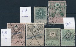 Ausztria 1881-1885 6 Db Vízjeles Okmánybélyeg (315 EUR) - Non Classificati