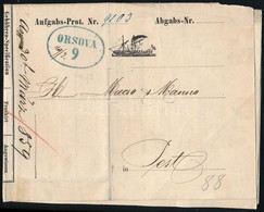 1859 DDSG Fuvarlevél / Bill Of Lading Orsova - Pest - Non Classificati