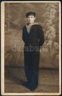 SMS. Marasti Román Hadihajó Matróza / Romanian Military Shop Sailor 9x14 Cm - Altri & Non Classificati