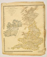 1824 Neue Karte Von Grossbritanien Und Irland. Nagybritannia és Írország Rézmetszet? Térképe, Leipzig, J. C. Hinrichs,38 - Altri & Non Classificati
