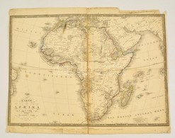 1842 Afrika Térképe, F. Fried, Wien, Artaria & Comp, A Széleinél Kissé Gy?rött, 36x50 Cm./ 1839 Map Of Africa, F. Fried, - Altri & Non Classificati
